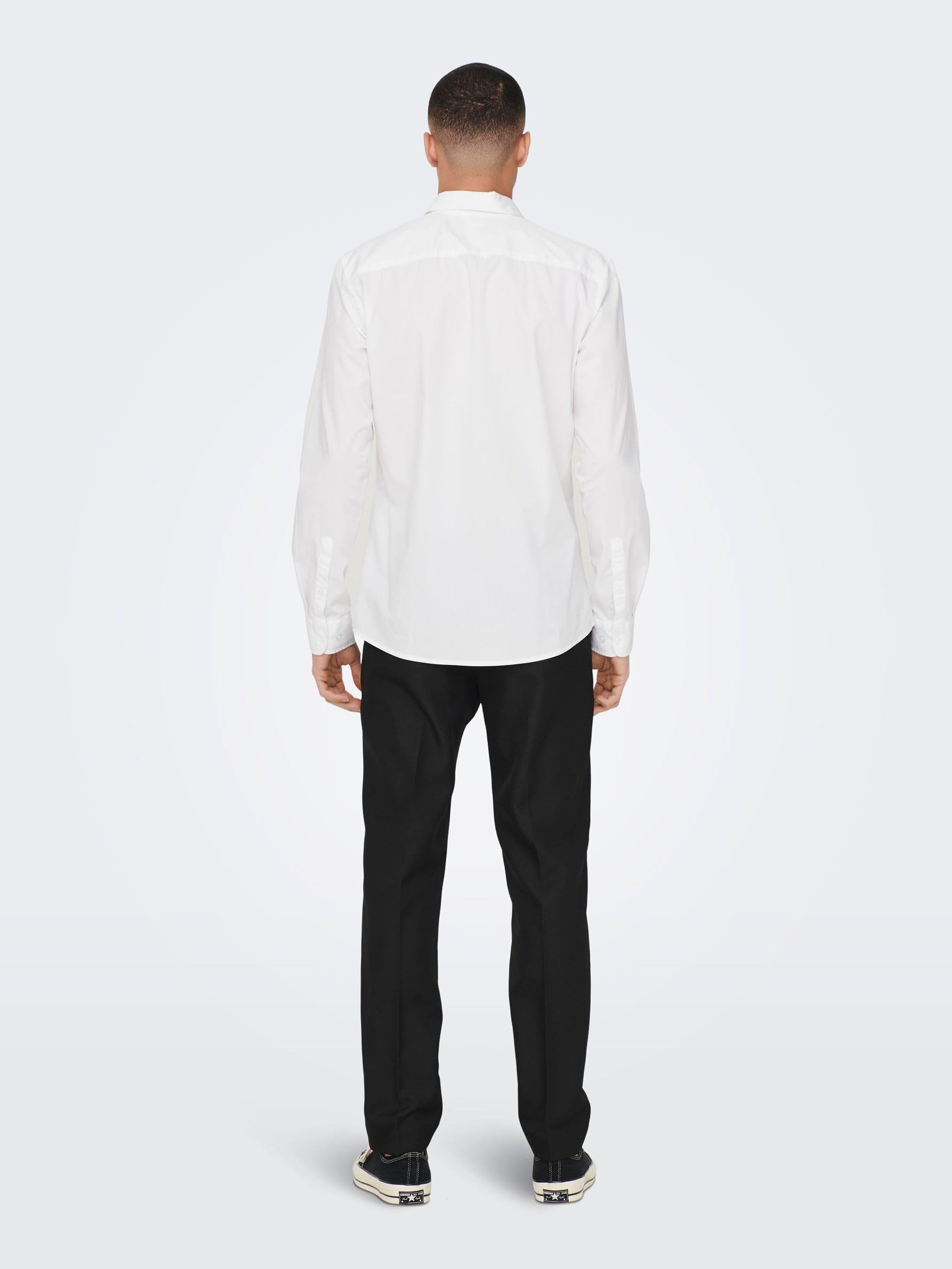 ONLY & SONS Camicia Uomo Onsandy Slim Popeline XXL