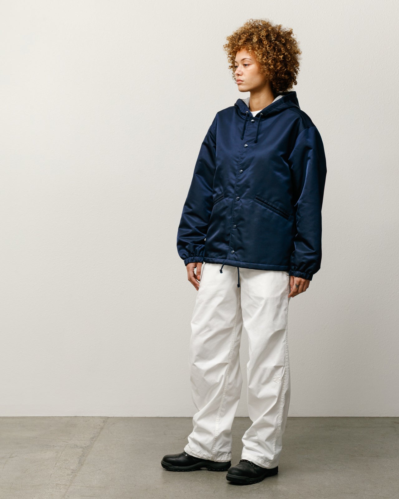 Stussy Hooded Coaches Jacket giacca navy taglia M