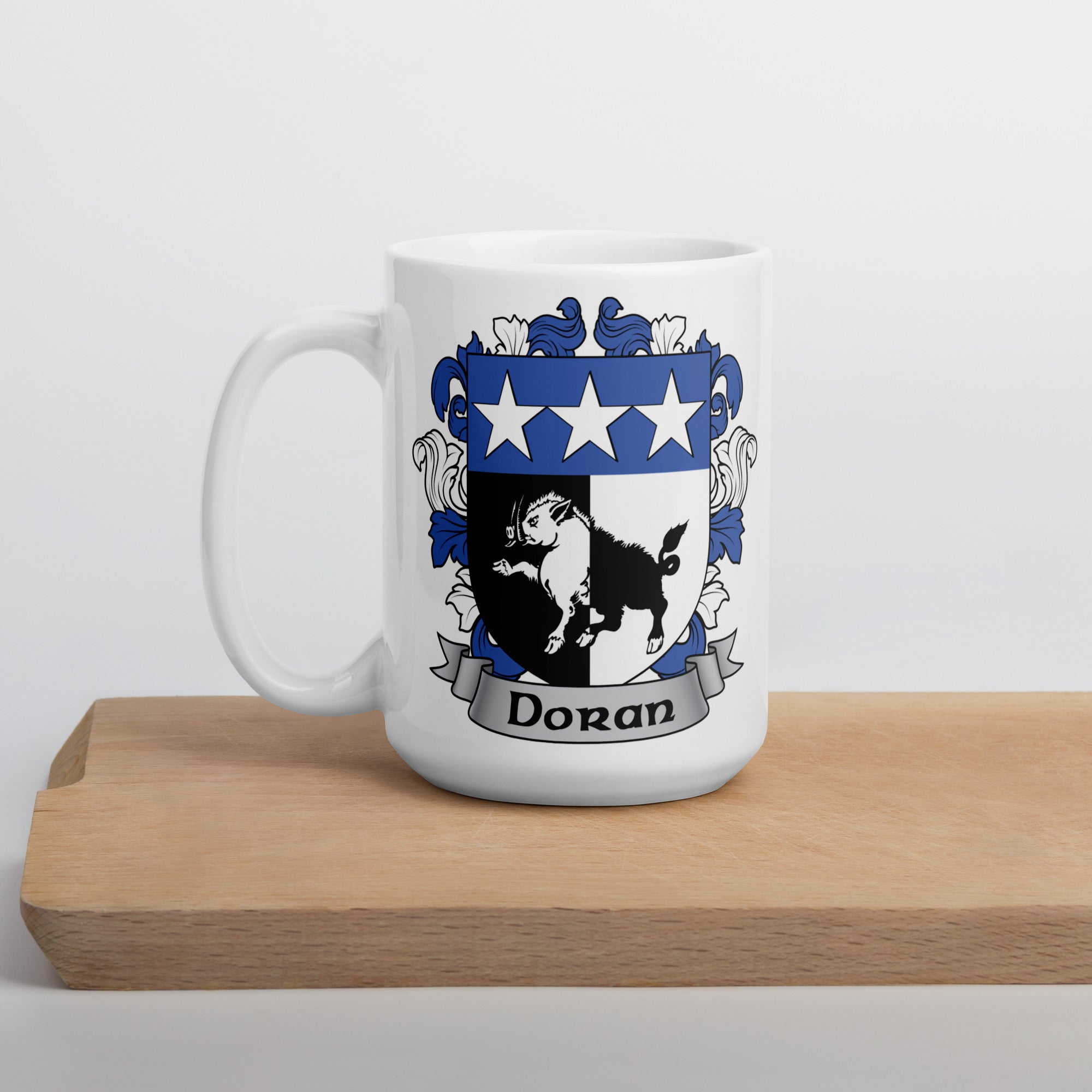 7.62 Design Doran Irish Coat of Arms tazza ceramica 15oz stemma