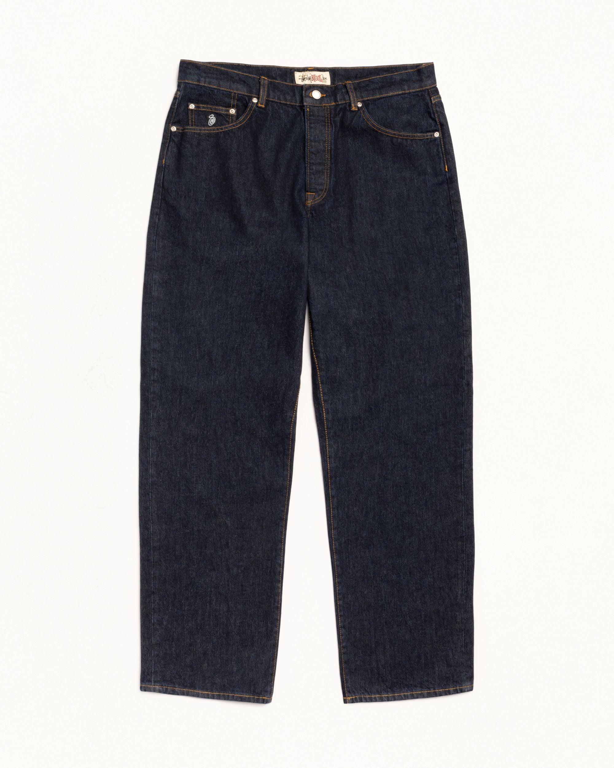 Stussy Big Ol Jean Denim jeans Rinsed Indigo 100% cotone