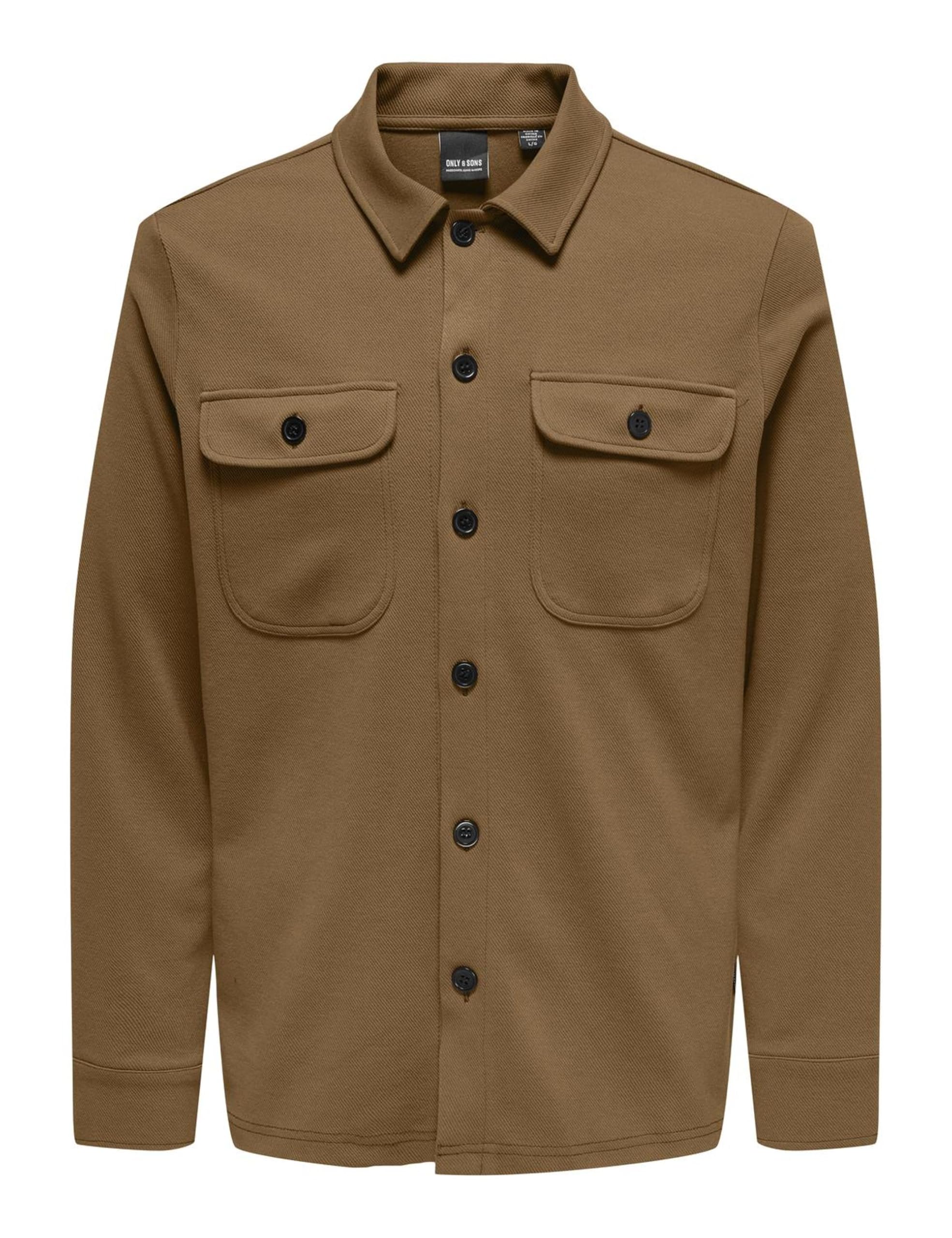 ONLY & SONS Newkodyl Camicia Uomo Melange Nero