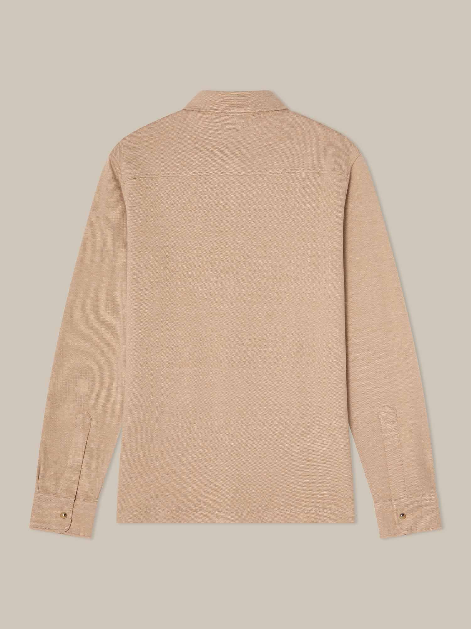 Robert Talbott Walter camicia cotone cashmere cammello
