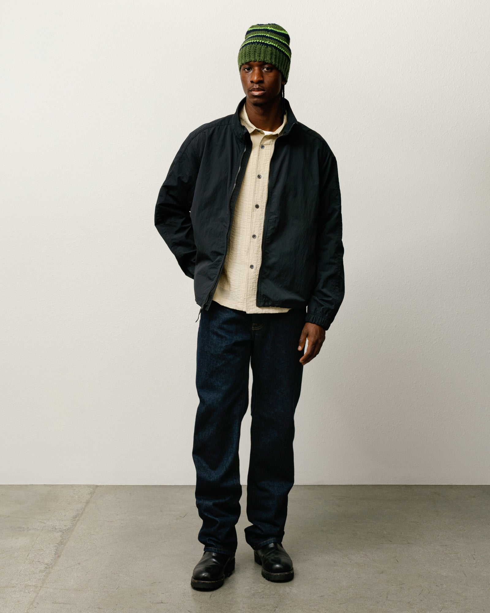 Stussy Lightweight Mock Jacket giacca Black nylon leggera