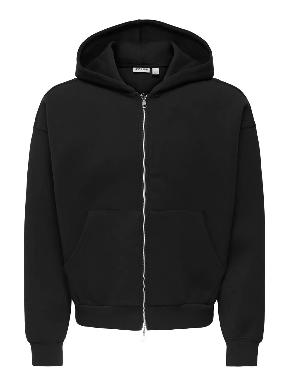 Only & Sons Onsgoyle Boxy Felpa Zip Uomo Nero L