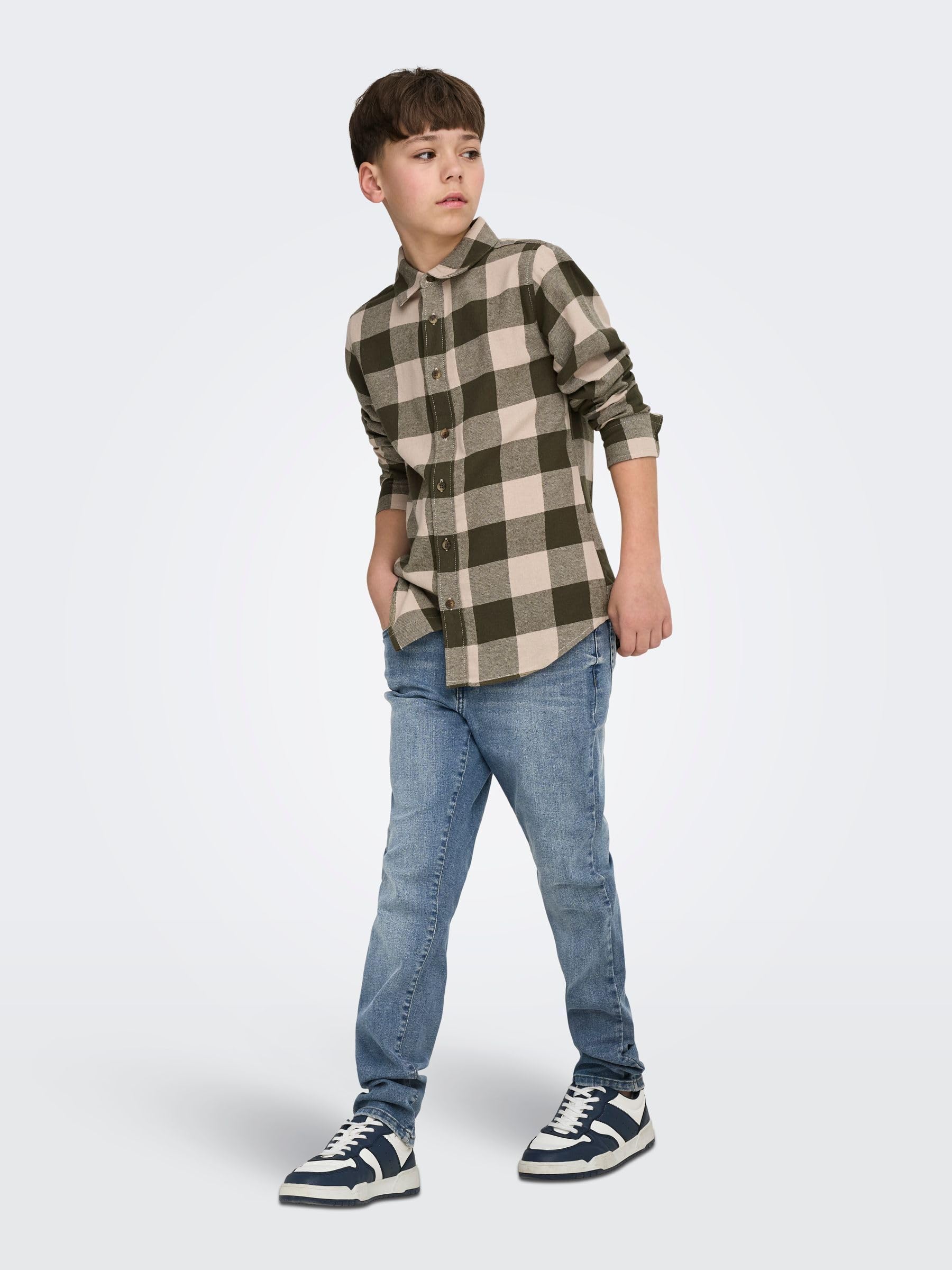 Only Kids Osjweft Regular Jeans Bambino 164 Blu Denim