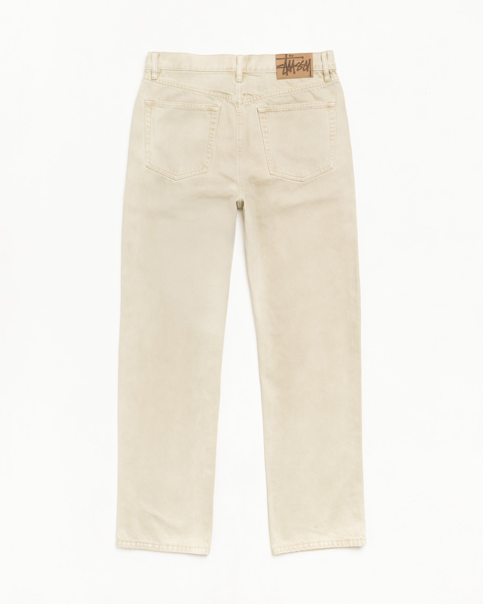 Stussy Slim Jean Overdyed jeans uomo Sand 32 cotone