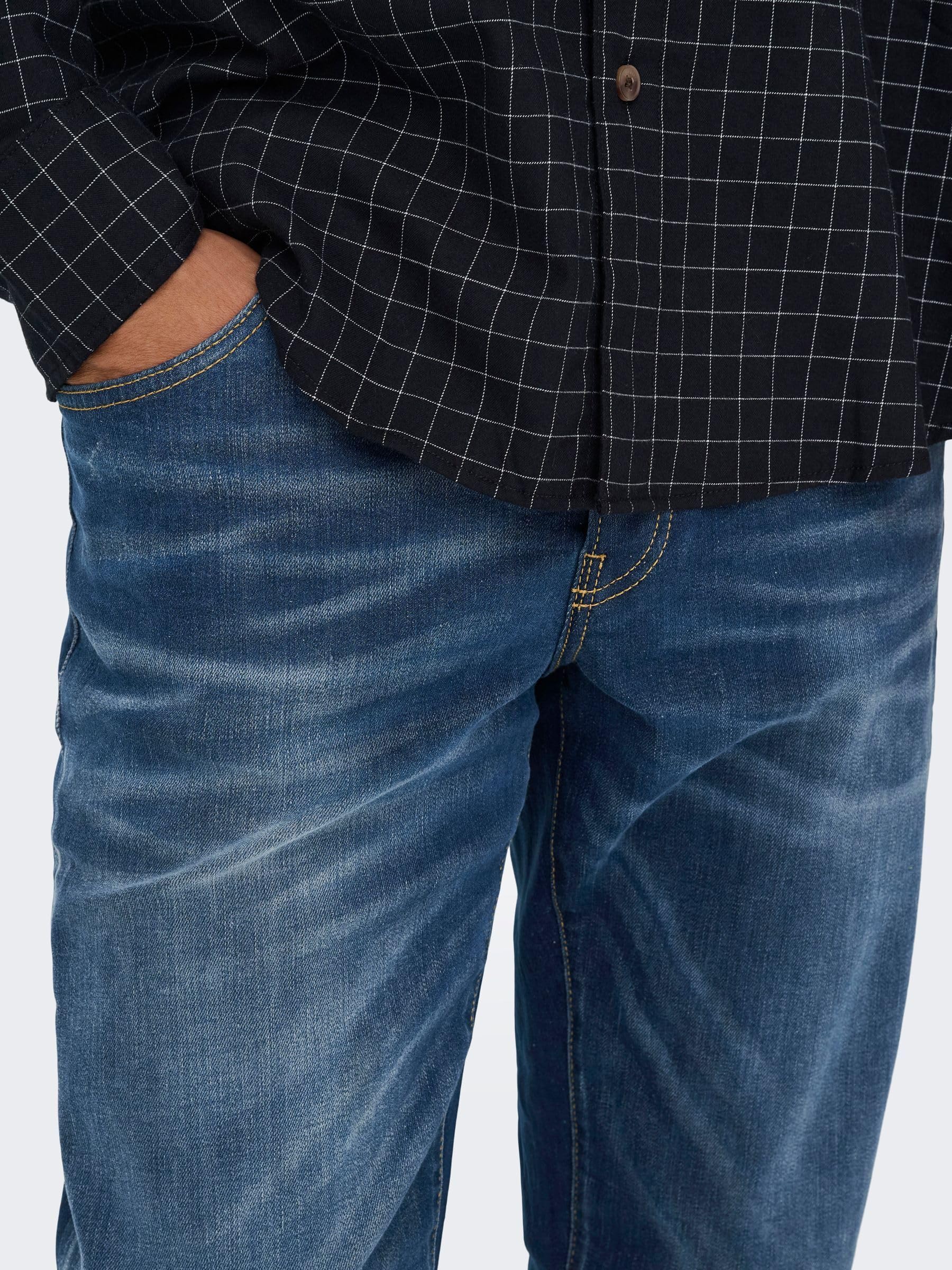 Only & Sons Weft Claudio Jeans 33W/30L Blu Scuro