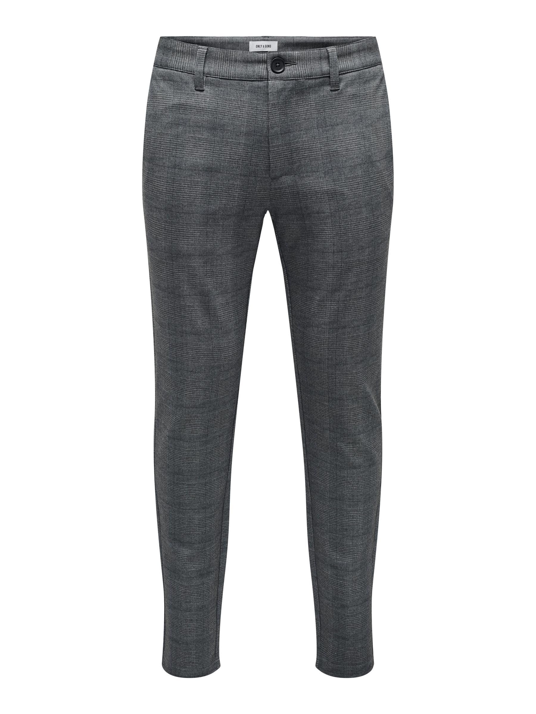 ONLY & SONS Mark Pantaloni chino uomo slim gessato