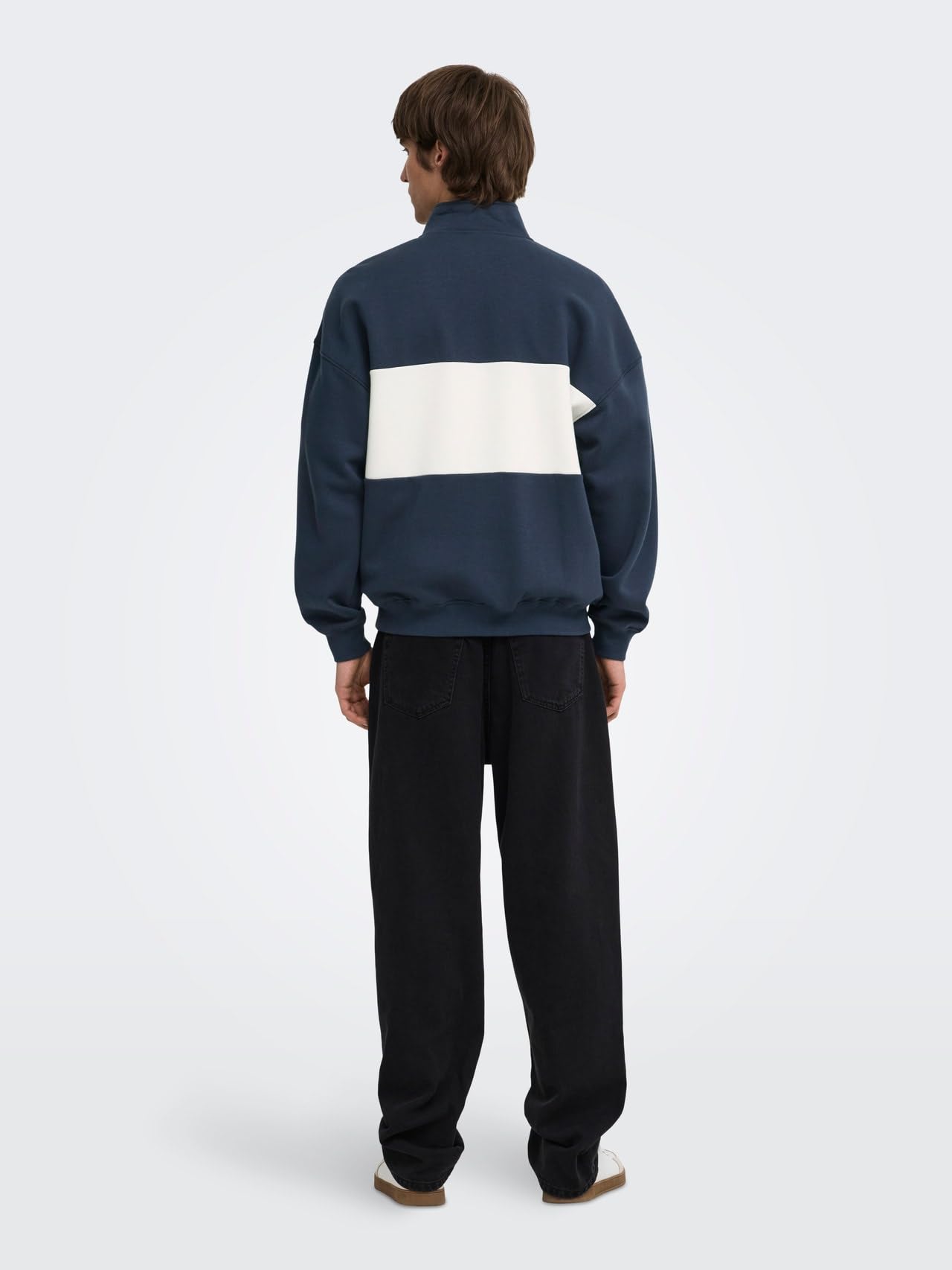 Only & Sons Onceres felpa blu Blue Nights XS uomo