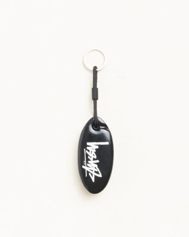 Stussy Floatie Keychain portachiavi nero 8 cm