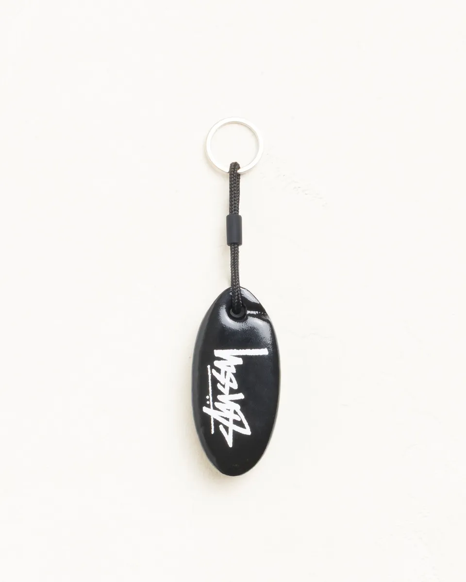 Stussy Floatie Keychain portachiavi nero 8 cm