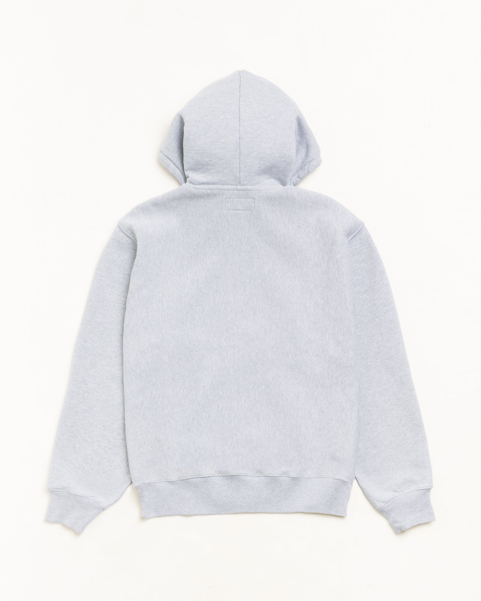 Stussy Fleece Zip Hoodie felpa grigia 100% cotone