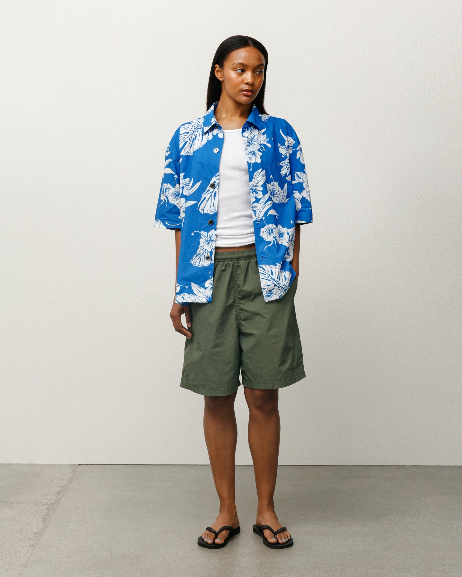 Stussy Nylon Court Short pantaloncini olive nylon