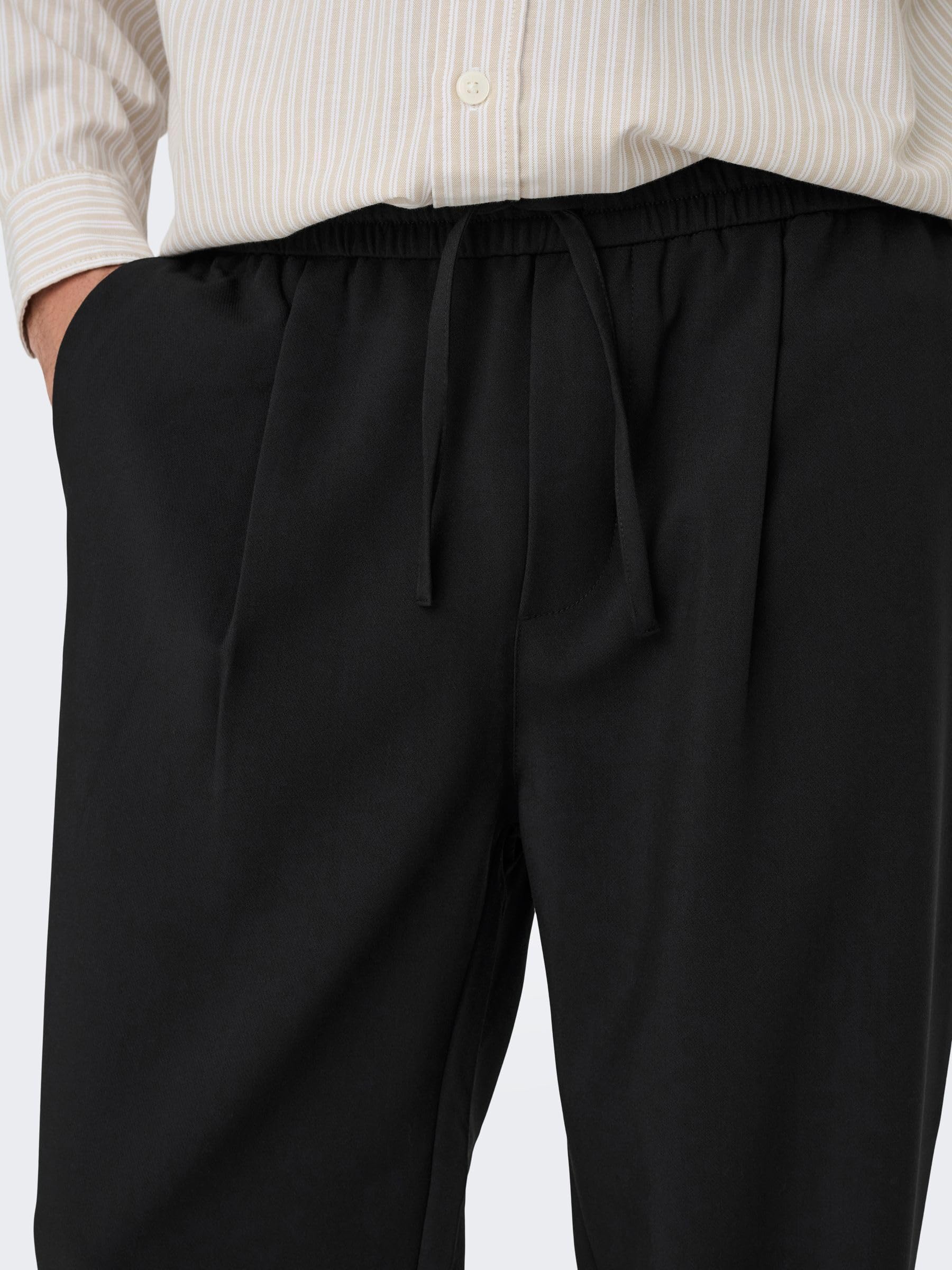 Only & Sons Onswill 0292 pantaloni larghi uomo nero