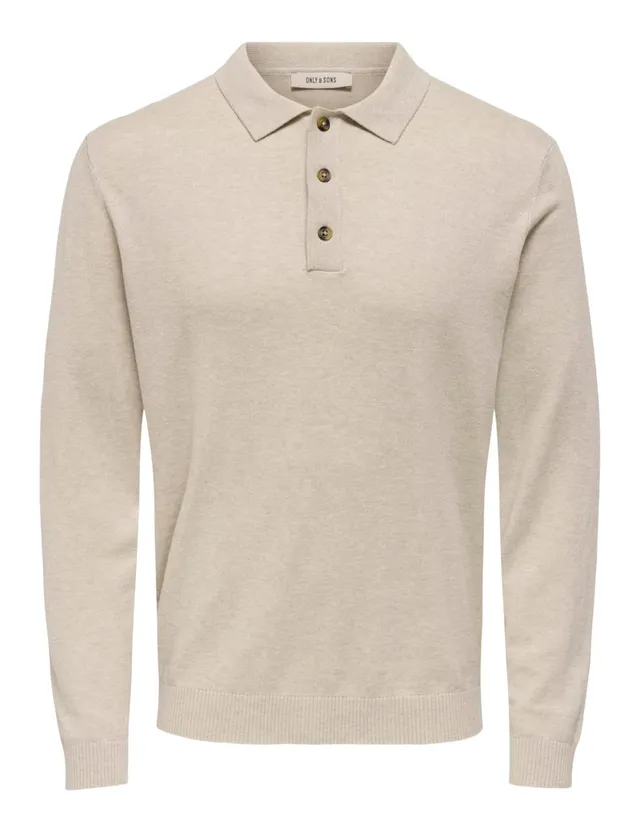 Only & Sons Onsloui Polo Maglia Uomo Avena Manica Lunga M