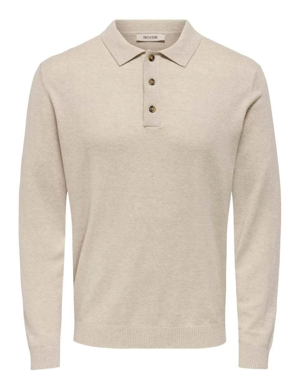 Only & Sons Onsloui Polo Maglia Uomo Avena Manica Lunga M