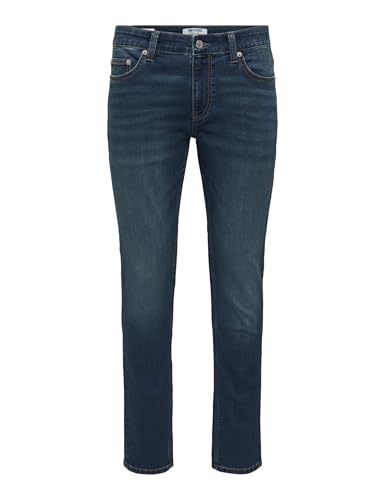 Only & Sons Onsloom Slim Jeans Uomo 30W/34L Blu Scuro