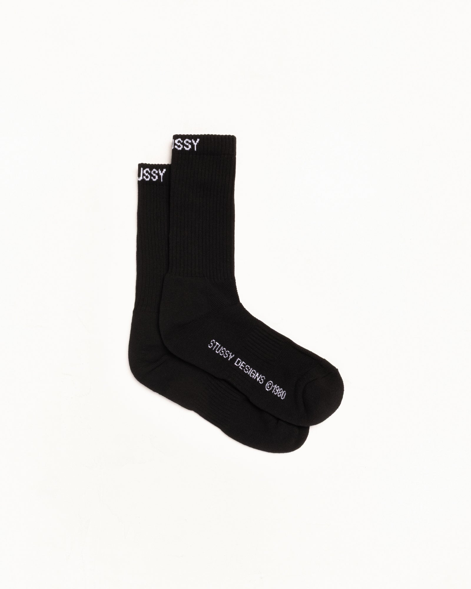 Stussy Athletic Crew Sock calzini cotone neri