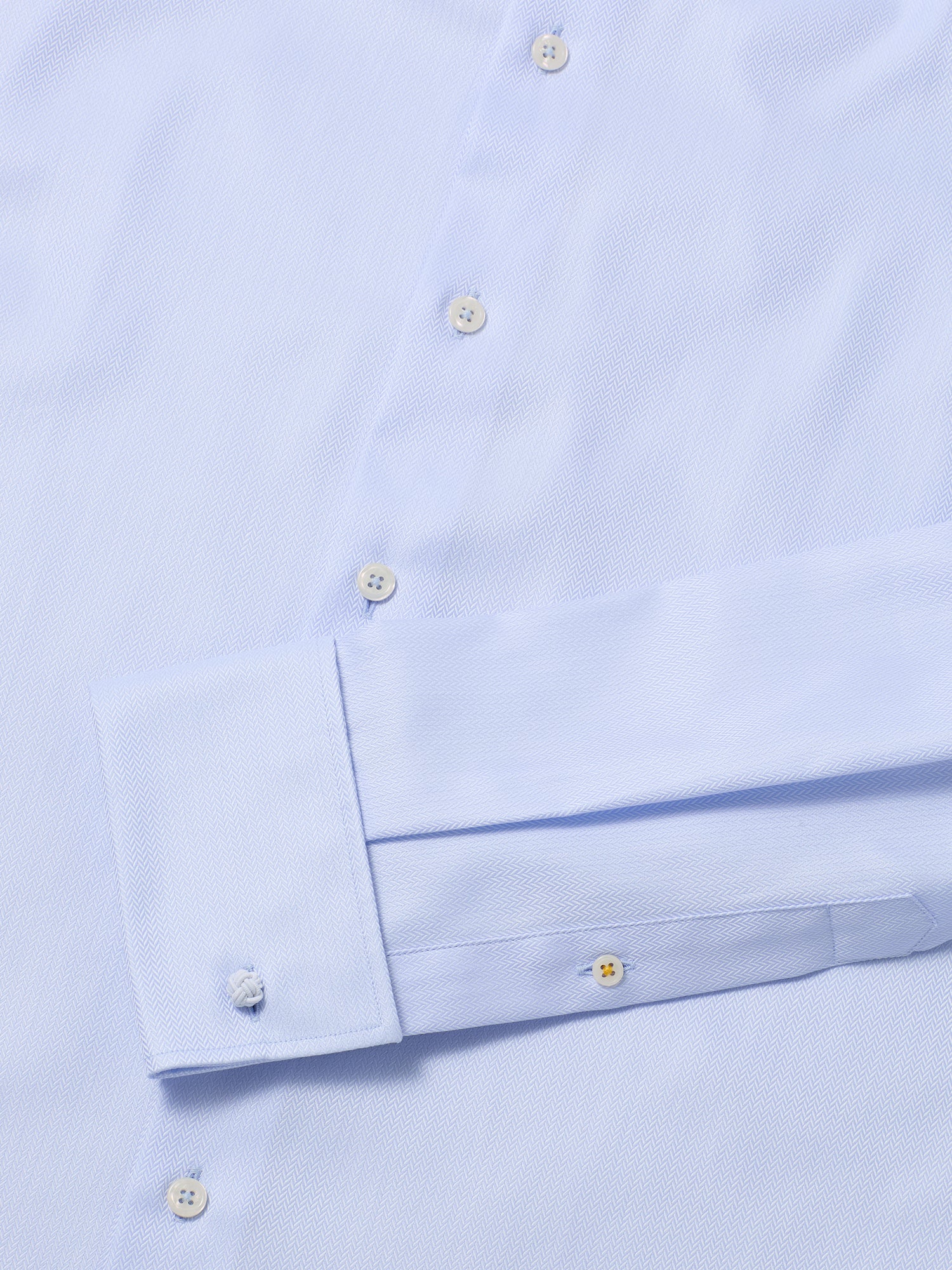 Robert Talbott Reynolds camicia spigato azzurra gemelli