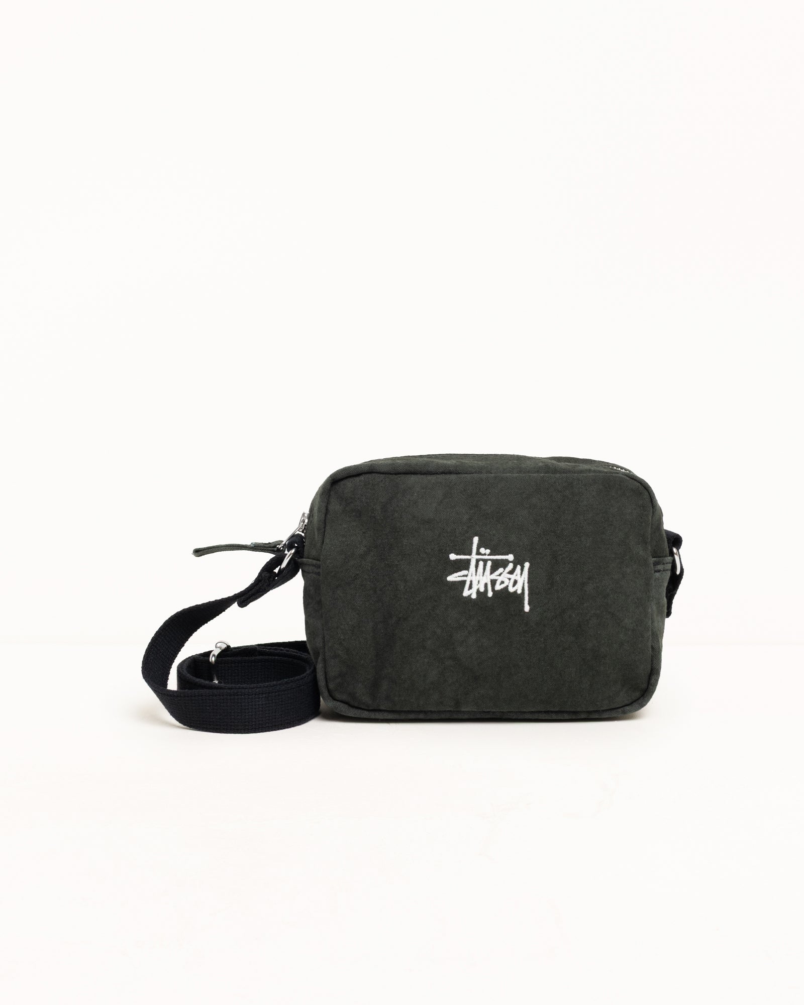 Stussy Accessories Canvas Pouch borsa Washed Black 19 cm cotone