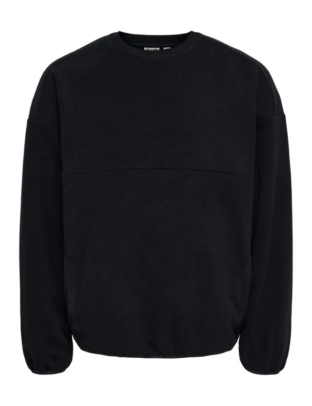 Only & Sons Onsakeem RLX Crew Felpa Nero L Girocollo