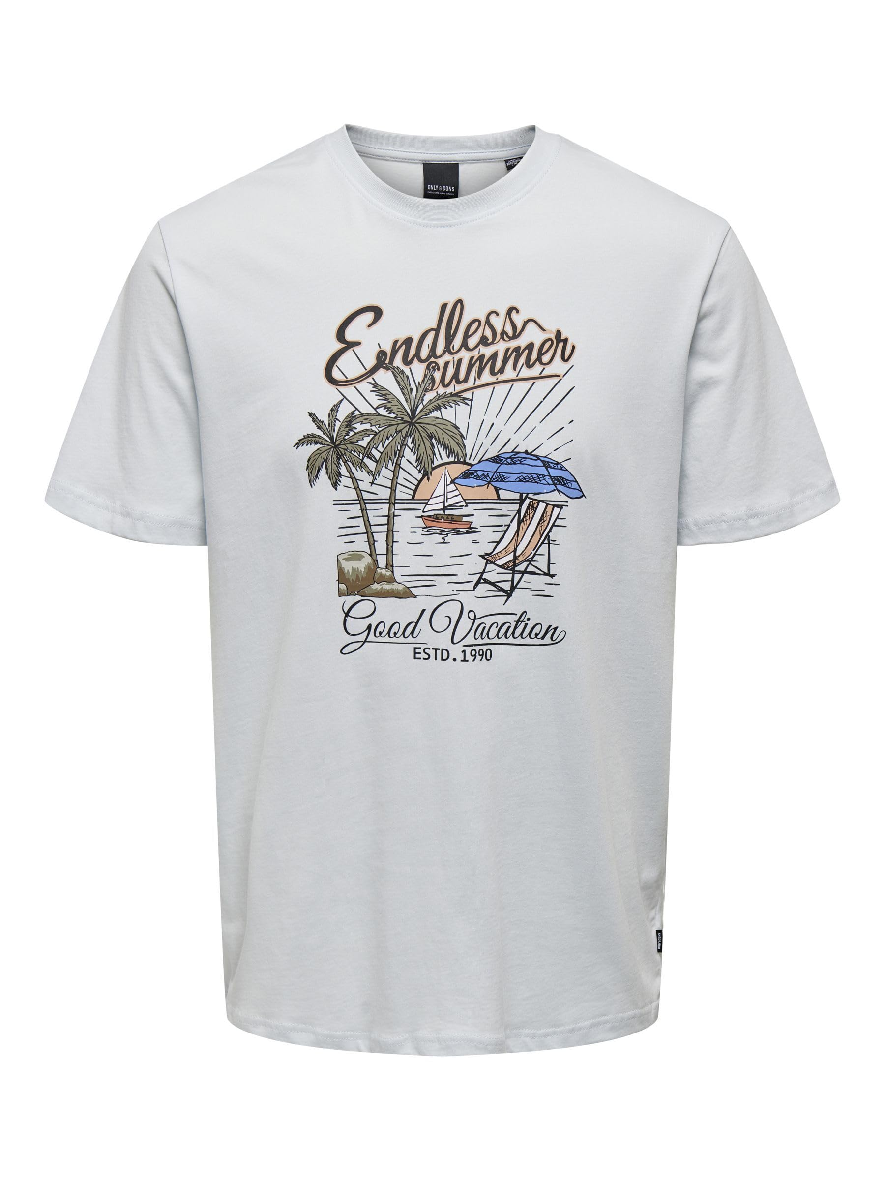 Only & Sons Onsalberto T-shirt cotone girocollo XL