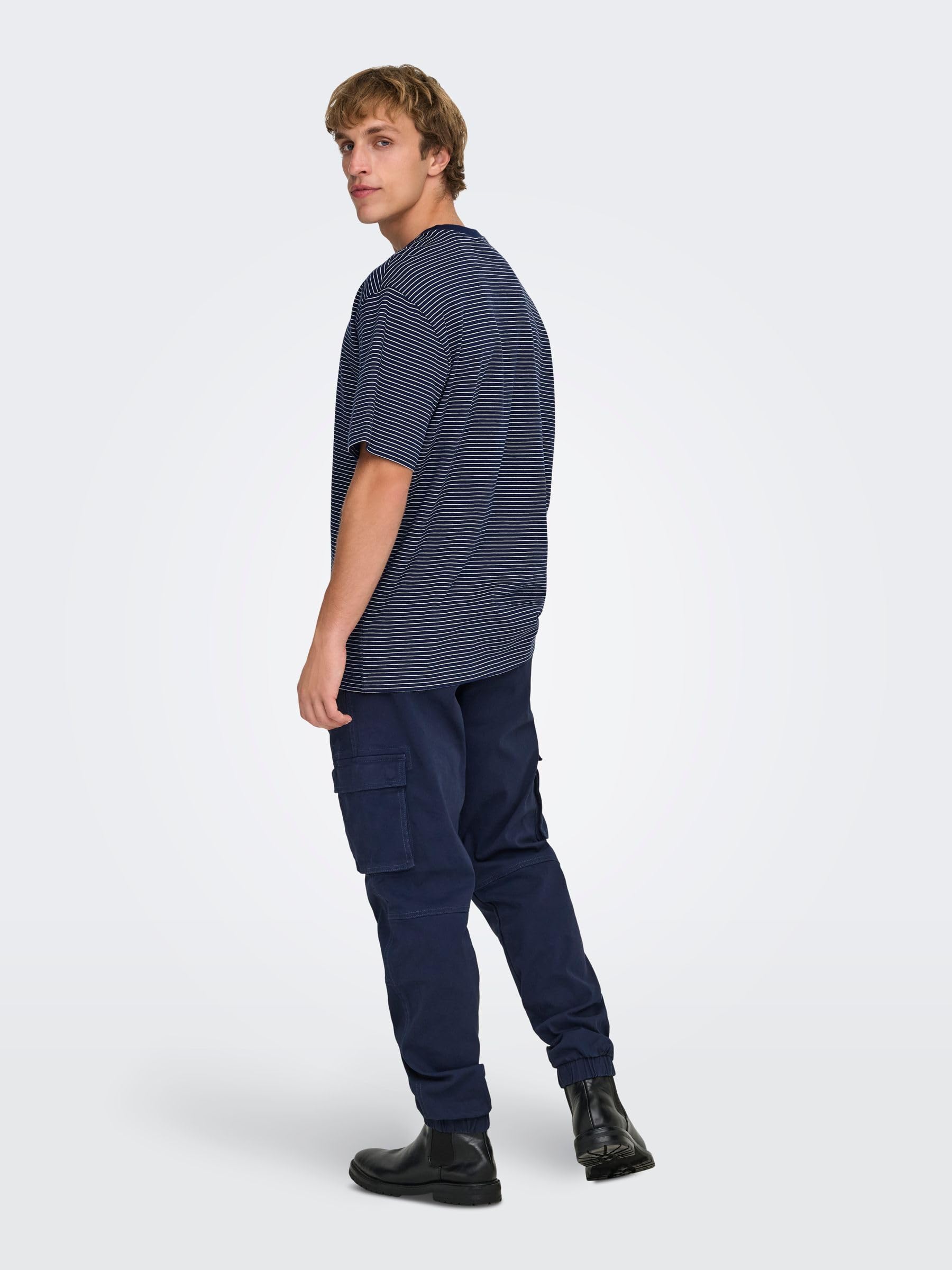 Only & Sons Onsfred Life t-shirt uomo righe taglia XL