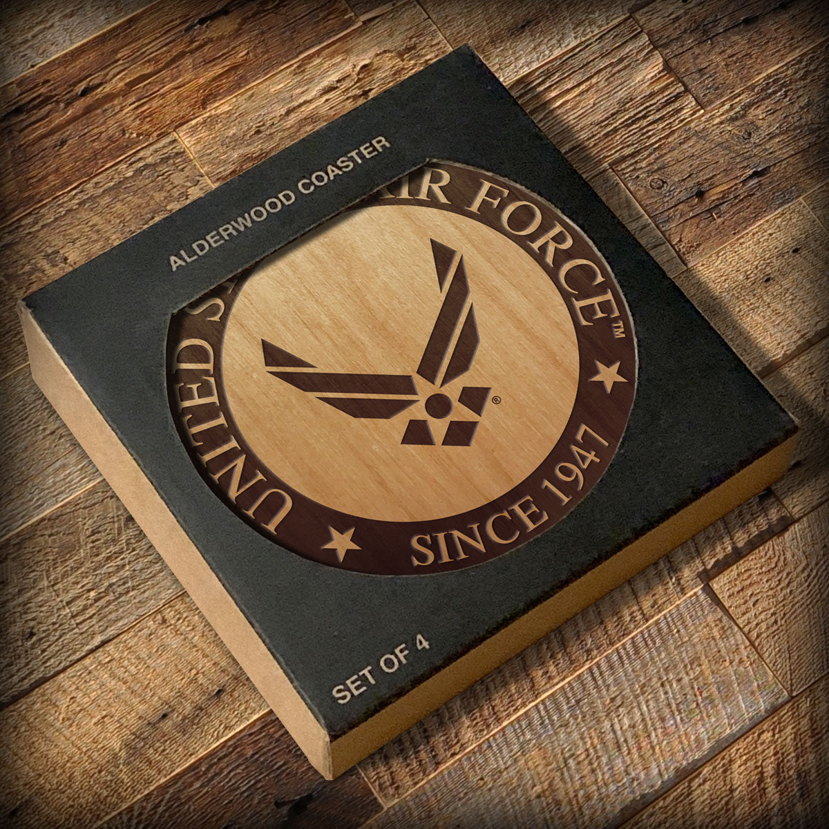 7.62 Design U.S. Air Force set 4 sottobicchieri legno