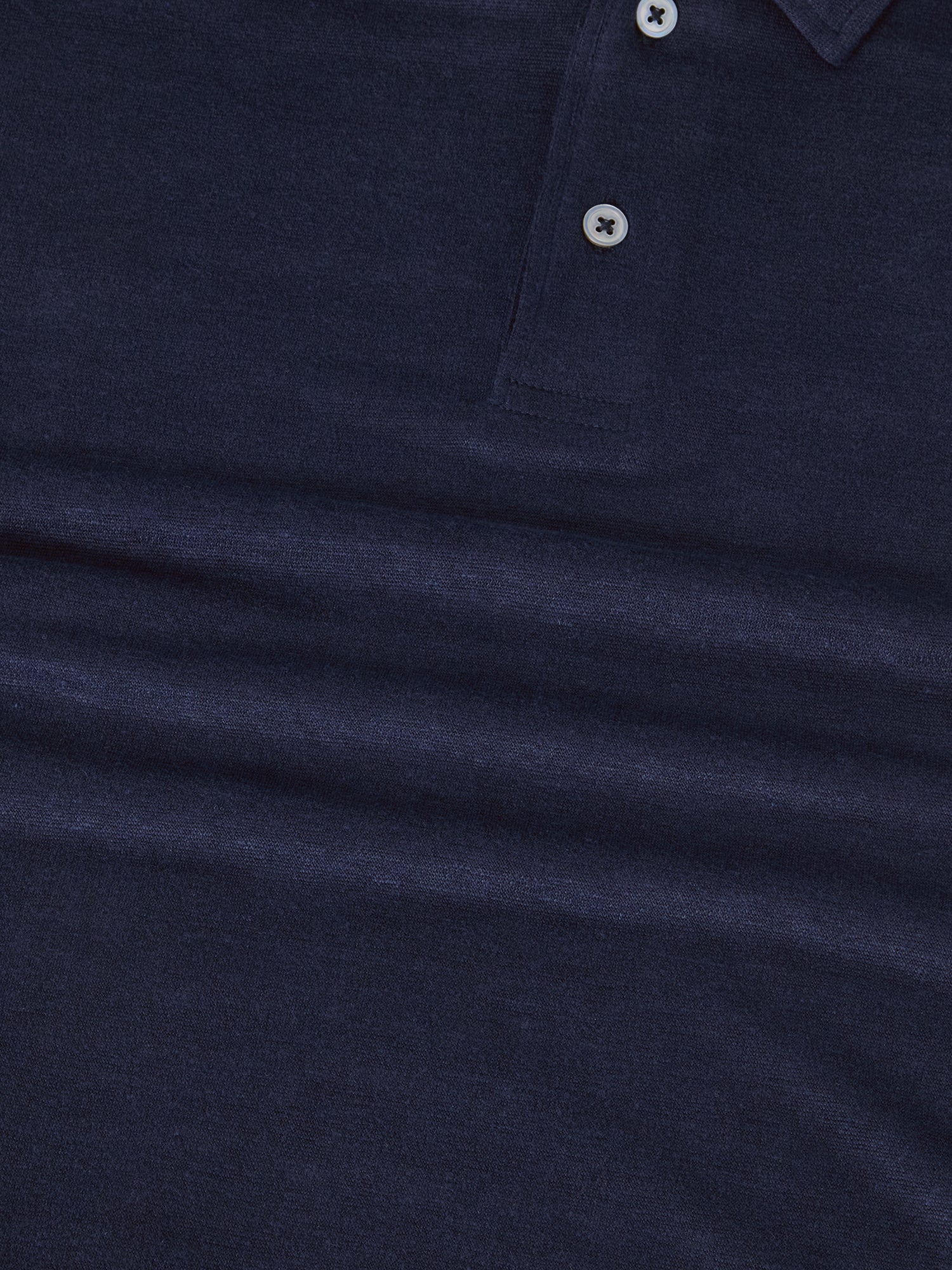Robert Talbott Taylor Polo Lino Navy Jacquard