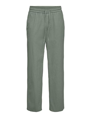 ONLY & SONS Onssinus Loose pantalone lino uomo Tè