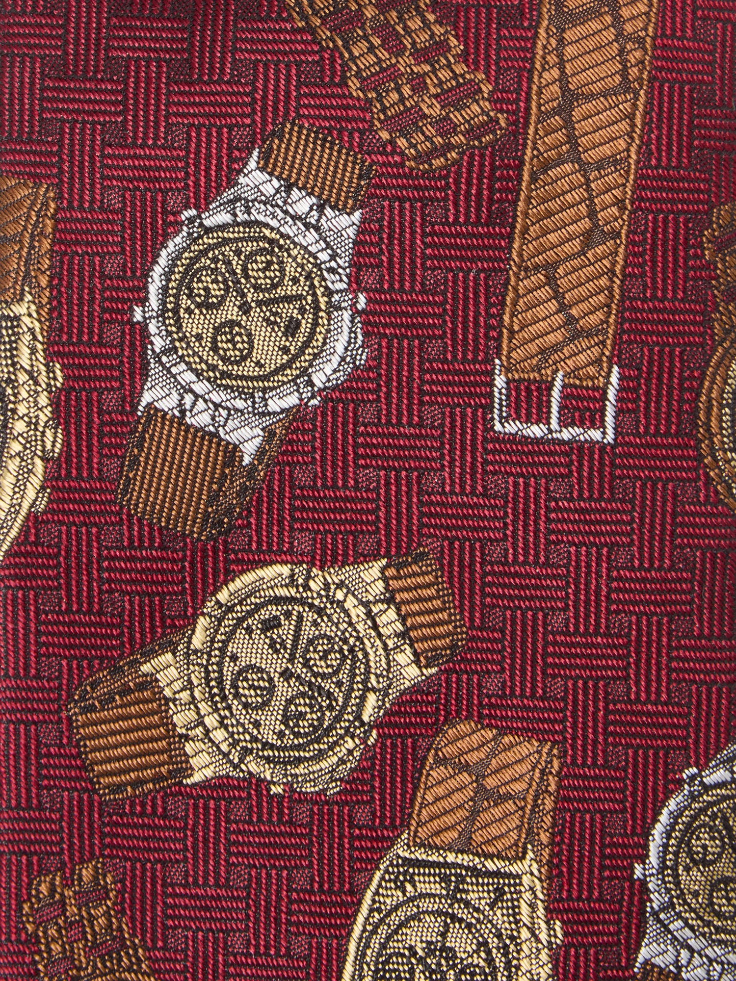 Robert Talbott Watches 97 Heritage cravatta seta rossa REG