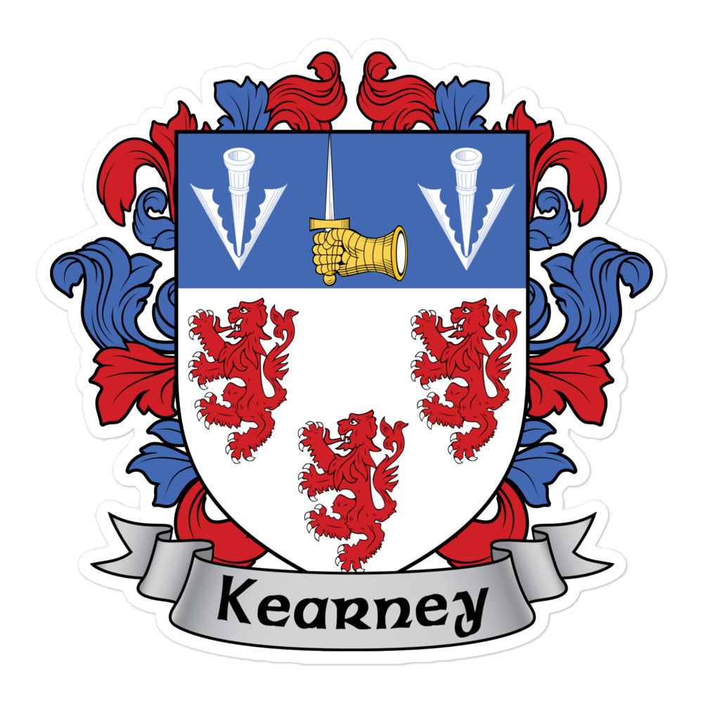 7.62 Design Kearney Irish adesivo vinile stemma 3x3