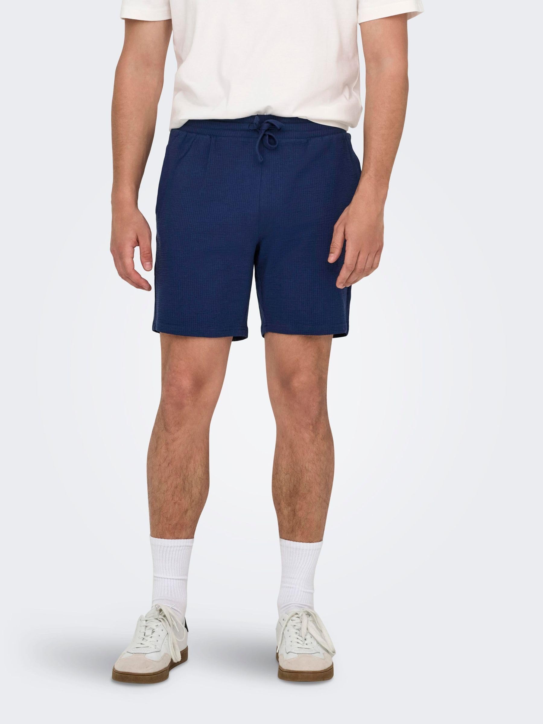 Only & Sons Onskian Pantaloncini Uomo Straight Fit Vita Media