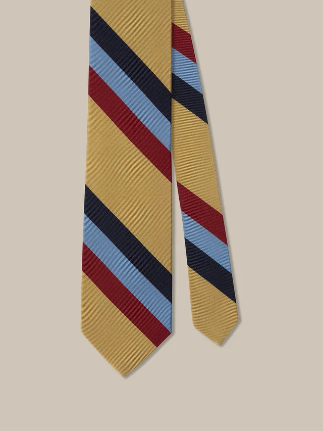 Robert Talbott Robert Cravatta Oro Seta Cotone