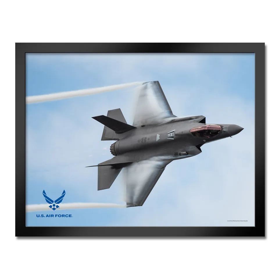 7.62 Design F-35 quadro incorniciato U.S. Air Force 14x20