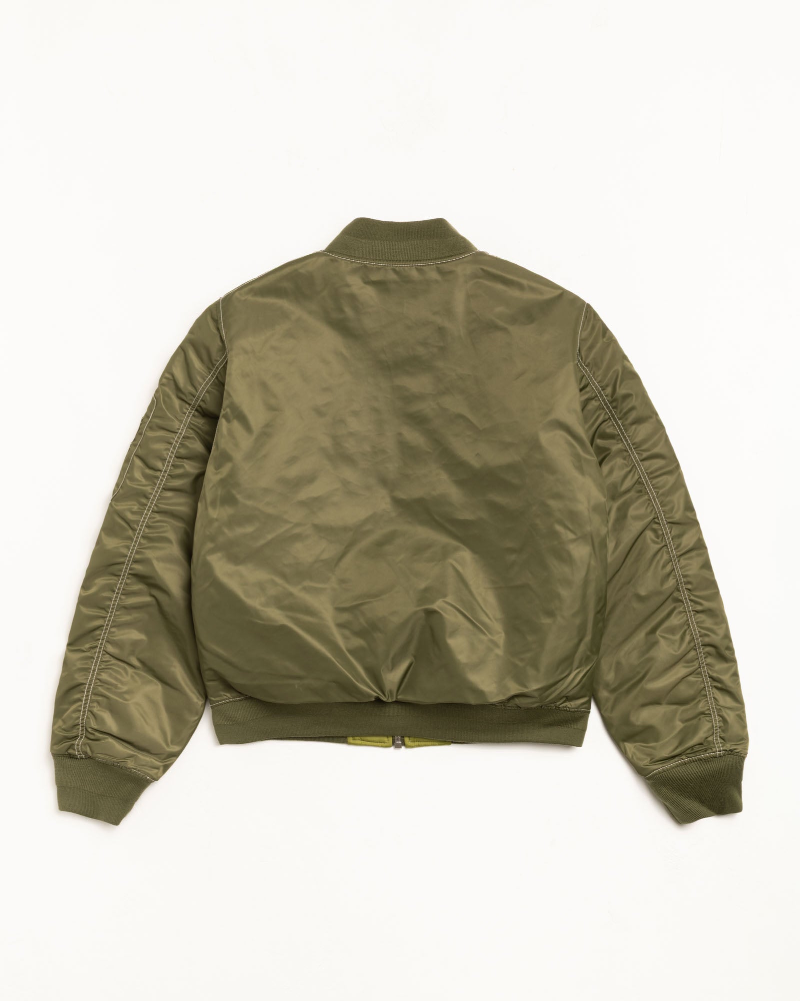 Stussy Built Reversible Bomber giacca bomber olive nylon idrorepellente