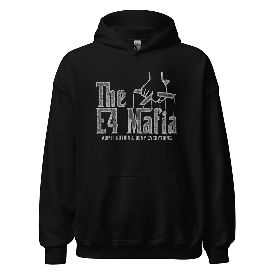 7.62 Design E-4 Mafia felpa cappuccio nera L cotone