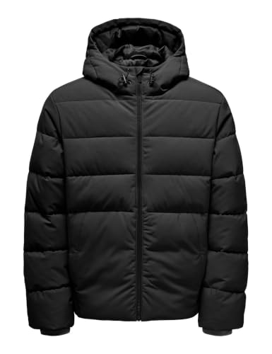 ONLY & SONS Onsmarvin Life Puffer Giacca Uomo L Nero