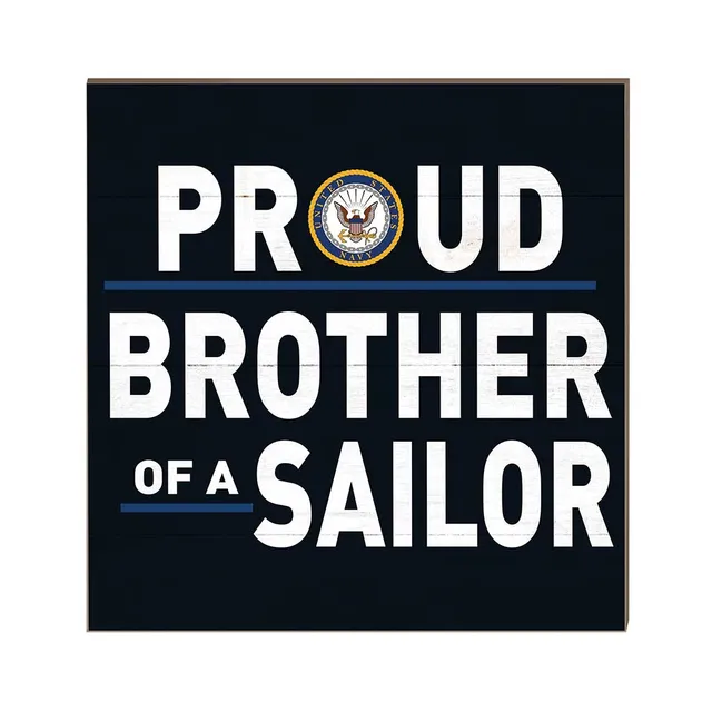 7.62 Design Proud Brother Targa Legno 25x25 cm Navy