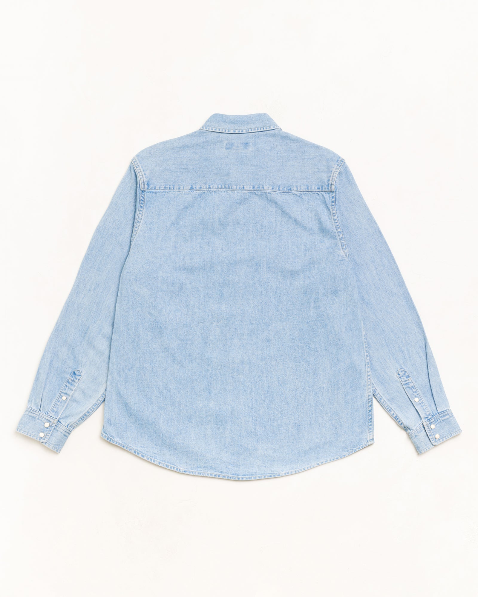 Stussy Denim Western Shirt camicia light denim cotone