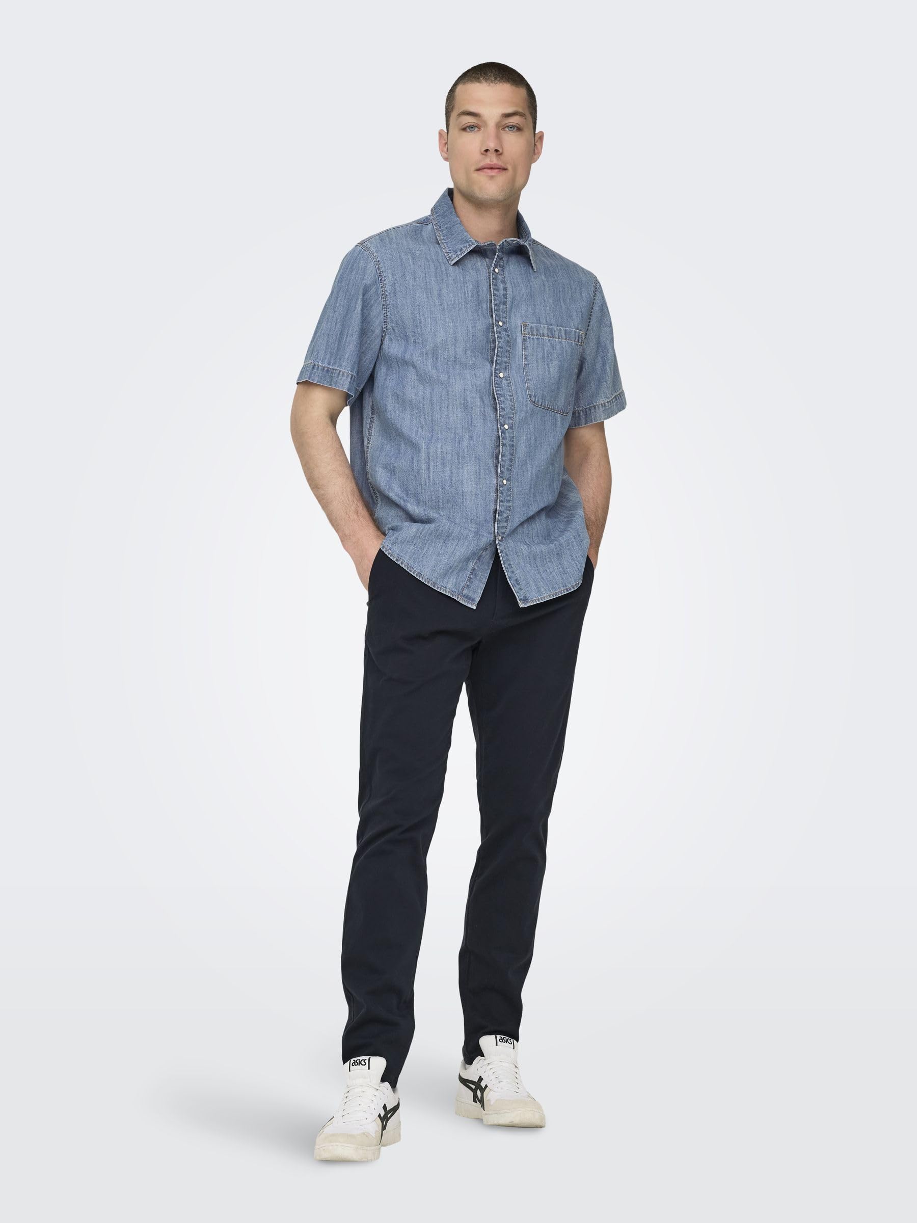 Only & Sons Onscam Pantaloni Chino Uomo 36W/32L Tapered