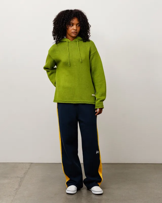 Stussy Beach Hooded Sweater maglia verde lino