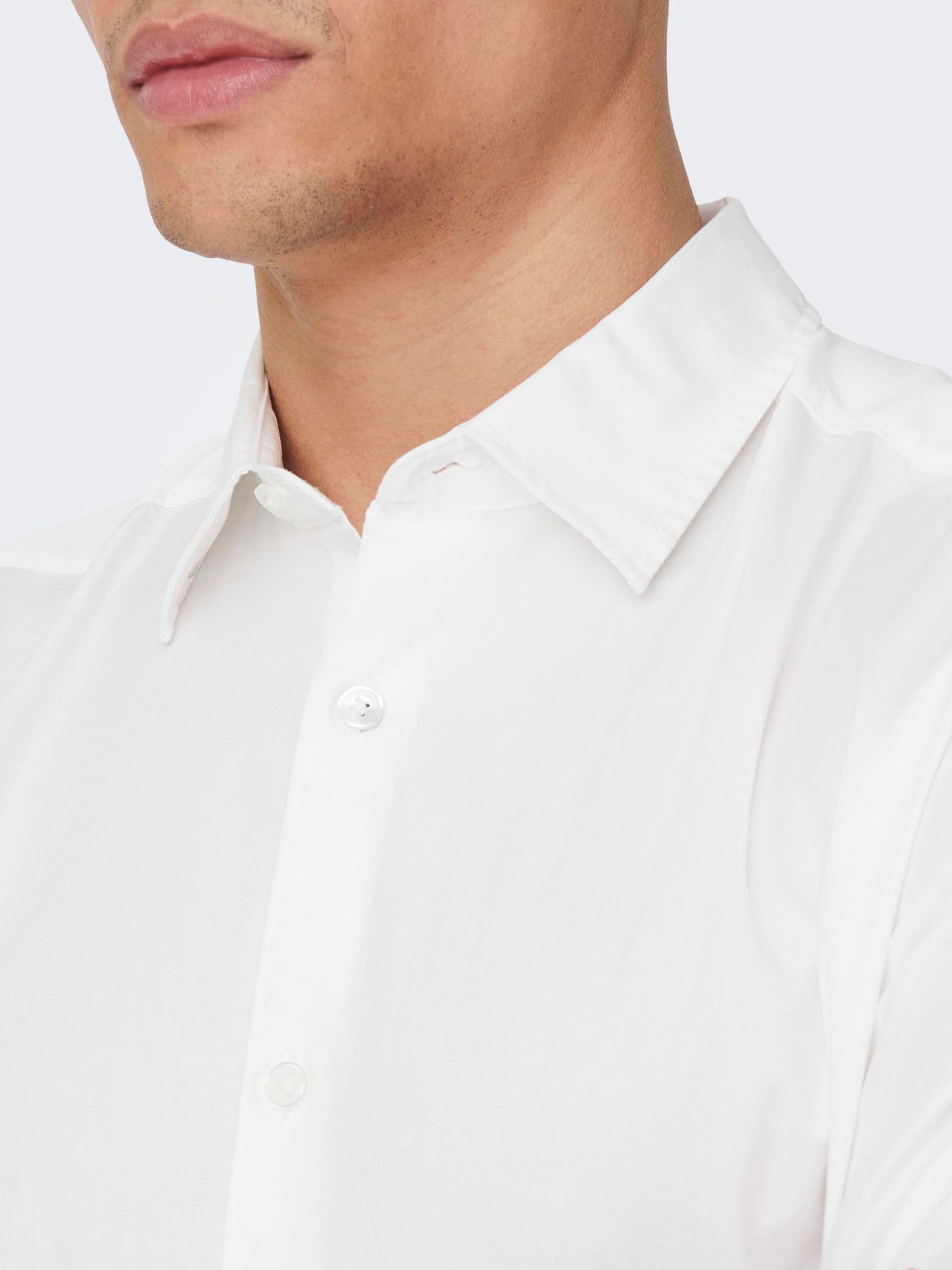 ONLY & SONS Camicia Uomo Onsandy Slim Popeline XXL