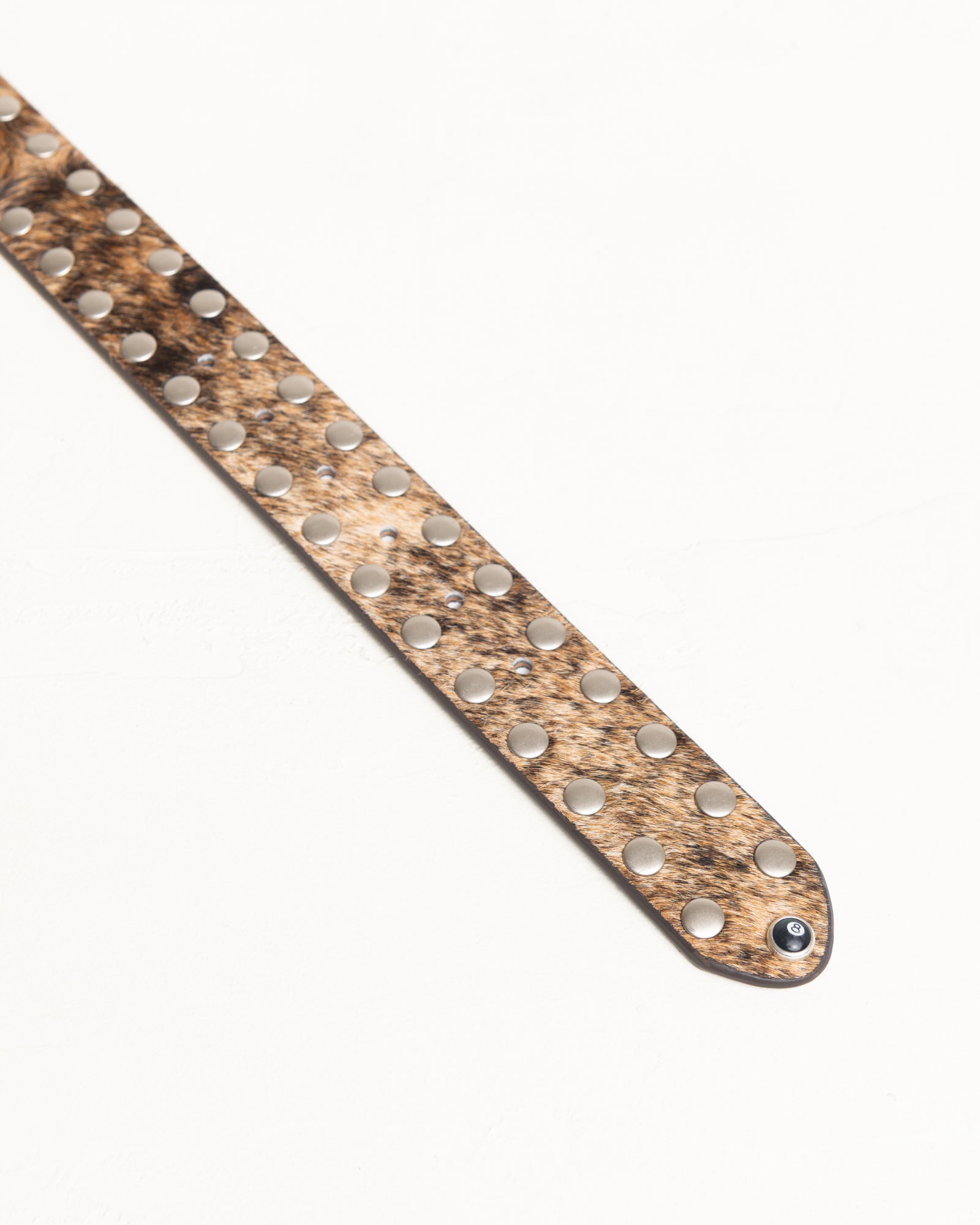 Stussy 8 Ball Studded Belt cintura pelle borchie
