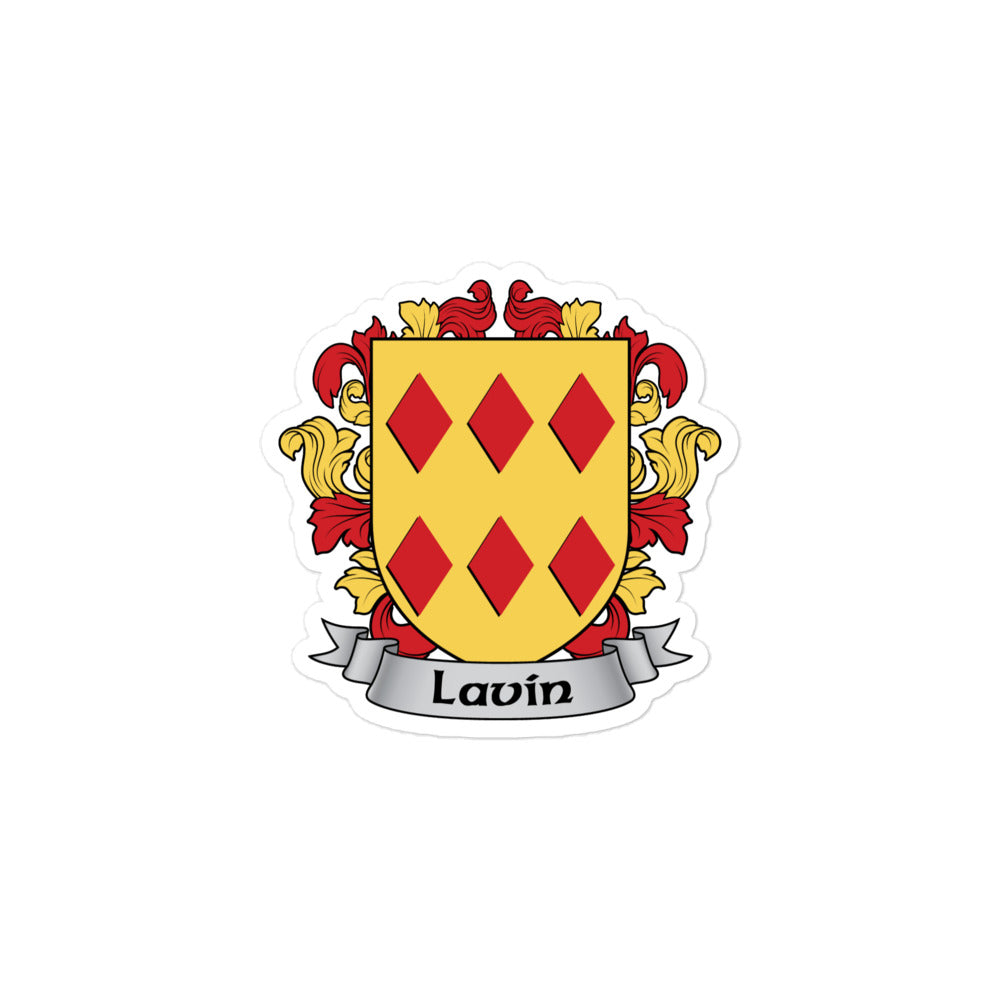 7.62 Design Lavin adesivo stemma famiglia irlandese 4x4 vinile