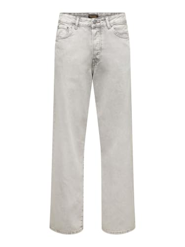 Only & Sons Onsremi Wide Acid Grey 6470 Jeans 36W/32L grigi