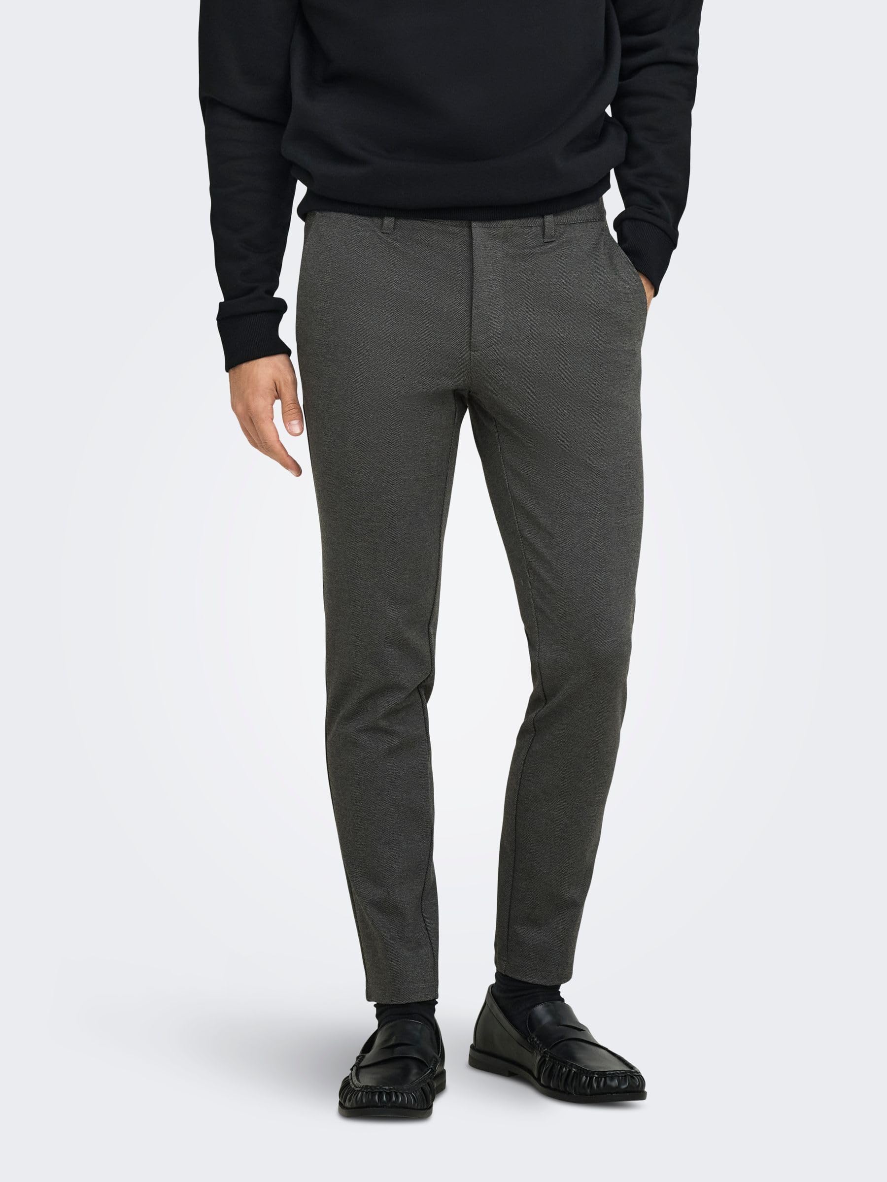ONLY & SONS Jeans Uomo 30W/32L Nero Denim Regular