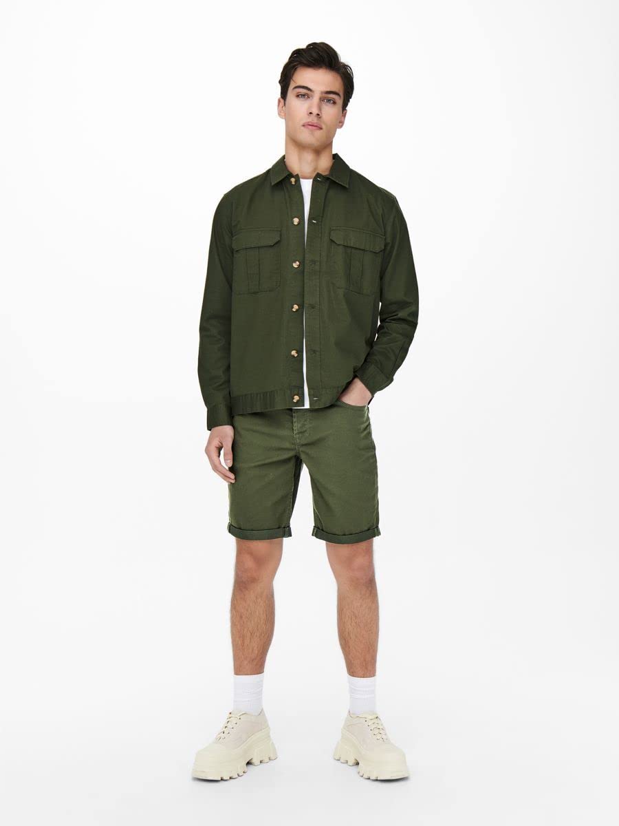 ONLY & SONS Onsply Reg Twill PK 1817 pantaloncini uomo twill
