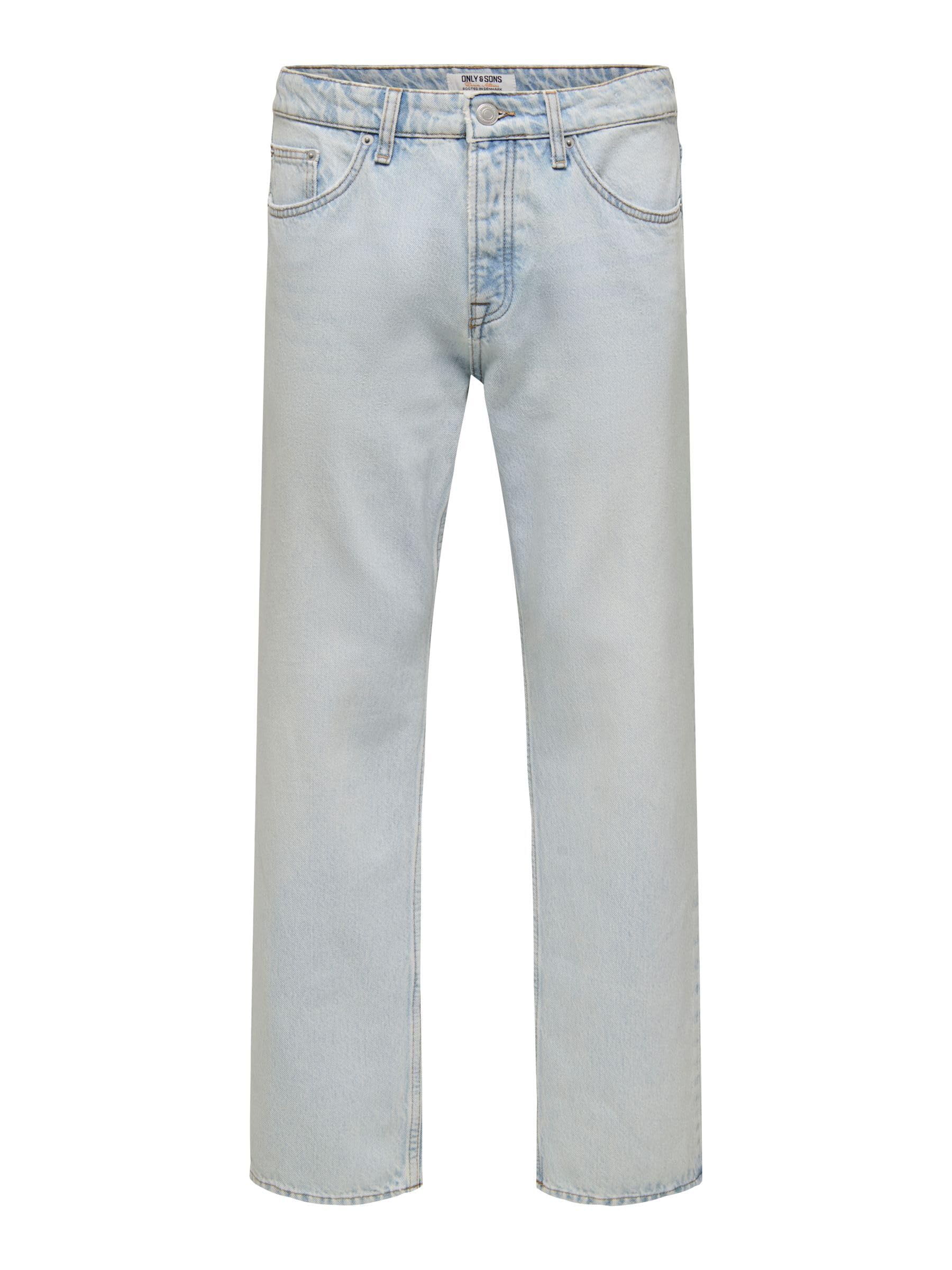 Only & Sons Onsedge Straight Jeans Uomo 30W/30L Blu