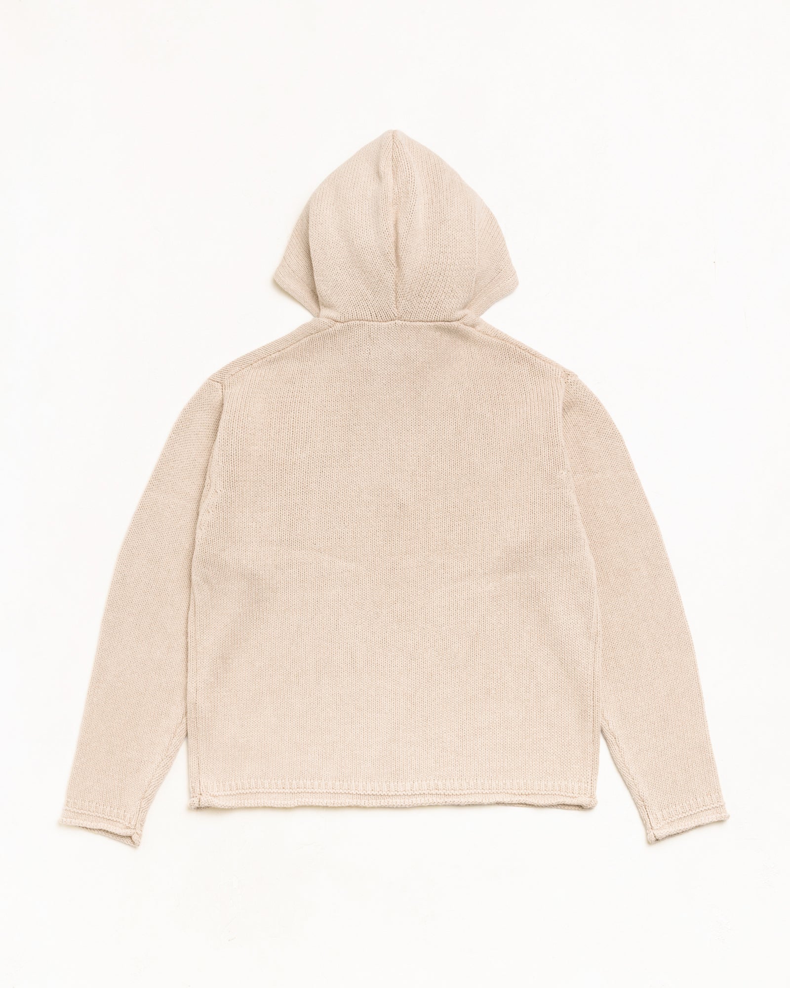 Stussy Beach Hooded Sweater felpa cappuccio Oatmeal
